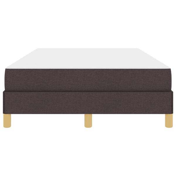 vidaXL Boxspringbed met matras Donkerbruin 120 x 200 cm Stof