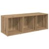 vidaXL Tv-meubelset 2 pcs Artisan Eiken 107 x 35 x 37 cm Bewerkt hout