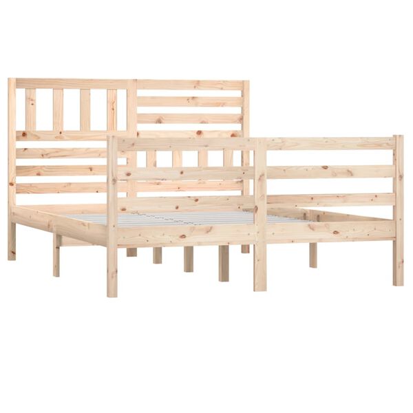vidaXL Bedframe massief hout 150x200 cm