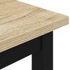 vidaXL Bank Sonoma 200 x 35 x 45 cm Bewerkt hout