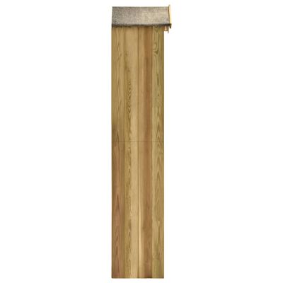 vidaXL Tuinschuur 36x36x163 cm geïmpregneerd grenenhout