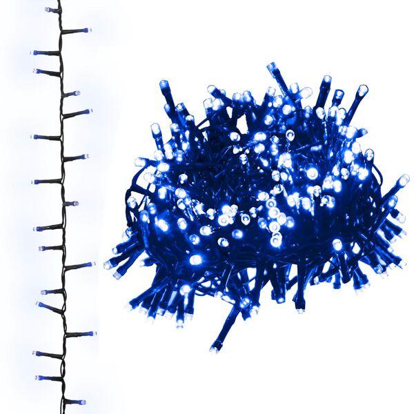 vidaXL Lichtslinger compact met 3000 LED's blauw 65 m PVC