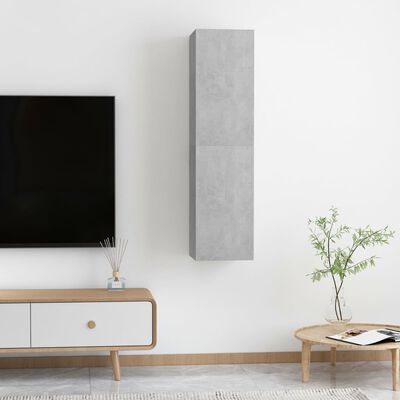 vidaXL Tv-meubelen 2 st 30,5x30x60 cm spaanplaat betongrijs