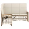 vidaXL Tuin ligbankset Beige en Cr&egrave;me Wit 164 x 164 x 112 cm