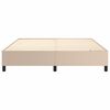 vidaXL Boxspring bed kunstleer cappuccinokleurig 180x200 cm