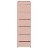 vidaXL Paraplu Standaard met opslag Roze 15,5 x 15,5 x 49 cm Metaal