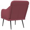 vidaXL Fauteuil 63x76x80 cm stof wijnrood