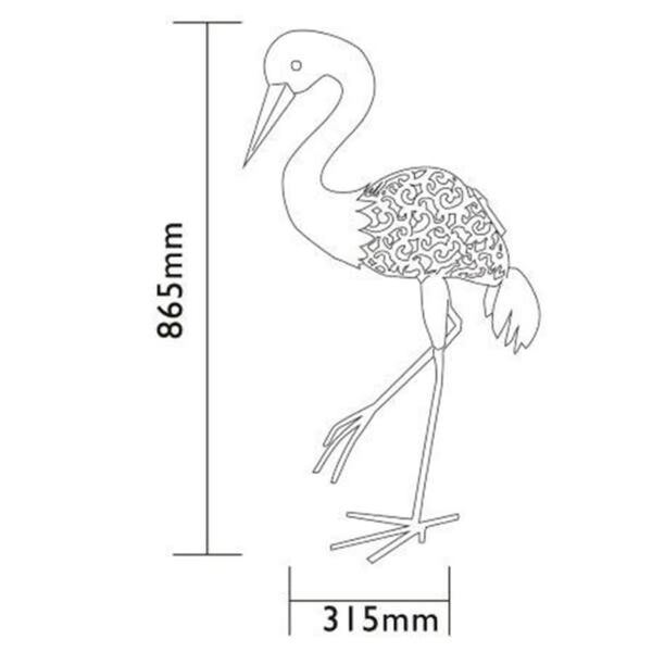 Luxform Tuindecoratie LED-lamp solar Stork meerkleurig 30112