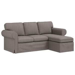 vidaXL Bank Taupe 195 x 138 x 80 cm Stof