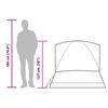 vidaXL Koepeltent 2-persoons waterdicht verduisterend stof wit