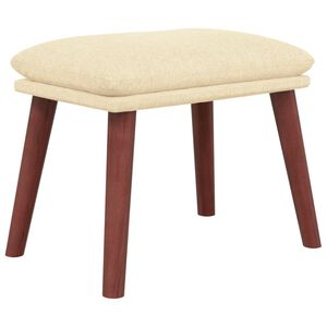 vidaXL Voetenbank 45x29,5x35 cm stof cr&egrave;mekleurig