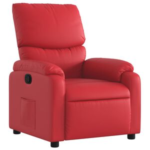 vidaXL Fauteuil verstelbaar kunstleer rood