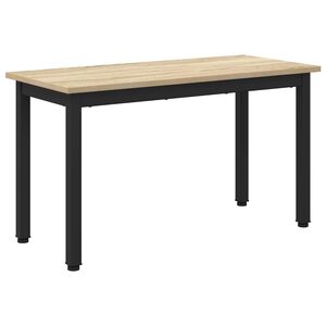 vidaXL Bank Sonoma Eiken 80 x 35 x 45 cm Bewerkt hout