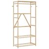 vidaXL Kledingrek met schappen 80x40x175 cm bamboe