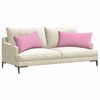 vidaXL Sofa Kussens 2 stuks Roze 80 x 40 cm Stof