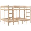 vidaXL Stapelbed 3-voudig massief grenenhout 160x200/80x160 cm