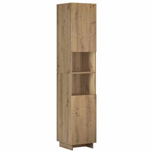 vidaXL Badkamerkast Artisanaal eiken 36.5 x 38 x 180 cm Bewerkt hout