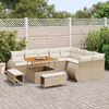 vidaXL Tuin Sofa Set met kussen 12 pcs beige en cr&egrave;mekleurig
