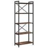 vidaXL Boekenkast 60 x 30 x 155 cm Bewerkt hout Gerookt eiken