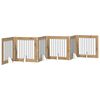 vidaXL Opvouwbaar hondenhek met standaards 6 pcs Artisanaal eiken