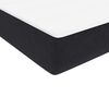 vidaXL Boxspring met matras fluweel zwart 100x210 cm