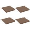 vidaXL 4-Piece Zitkussens SOEST 4 st 100% Polyester Taupe