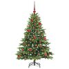 vidaXL Kunstkerstboom met 150 LED met standaard Groen 150 cm PE en PVC