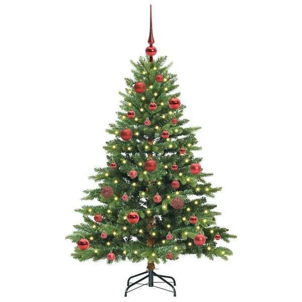 vidaXL Kunstkerstboom met 150 LED met standaard Groen 150 cm PE en PVC