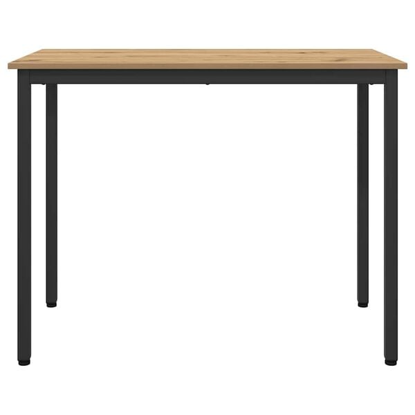 vidaXL Tafel Artisan Eiken 100 x 50 x 76,5 cm Engineered hout en staal