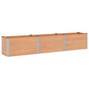 vidaXL Verhoogde plantenbak Bruin 300 x 50 x 54 cm WPC en Aluminium