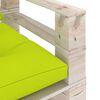 vidaXL 5-delige Loungeset met kussens pallet grenenhout