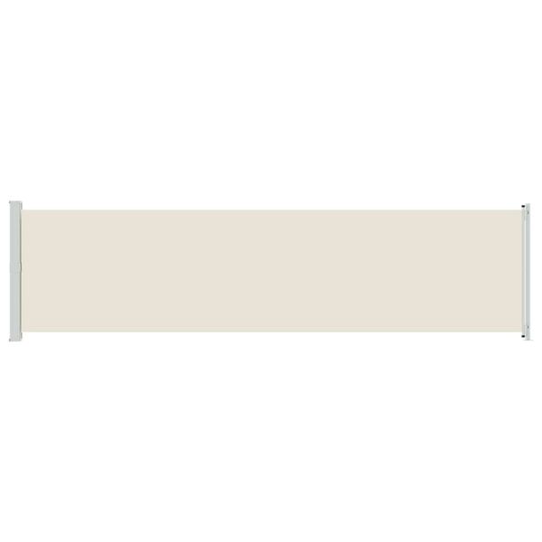 vidaXL Tuinscherm uittrekbaar 600x160 cm cr&egrave;me