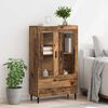 vidaXL Highboard met lade Oud Hout 69,5 x 31 x 115 cm Bewerkt hout