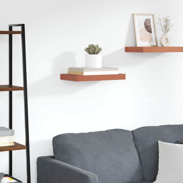 vidaXL Wandplank Wandgemonteerd Rood 40 x 23,5 x 4 cm Bewerkt hout