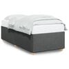 vidaXL Bedframe zonder matras 90x190 cm stof donkergrijs