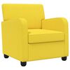 vidaXL Fauteuil Lichtgeel Stof