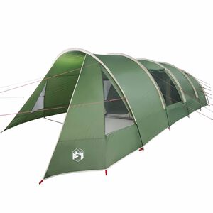 vidaXL Tunnel Tent voor 6 Personen Groen en Wit 890 x 470 x 220 cm