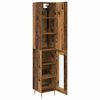 vidaXL Hoge kast 2 pcs Oud Hout Bewerkt hout