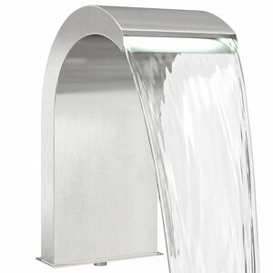 vidaXL Pool Waterval met LED Roestvrij staal 304 45 x 30 x 65 cm