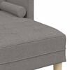 vidaXL Bankstel met kussen Taupe Polyester