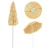vidaXL Strandparasol Hawaï stijl 180 cm naturel