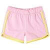 Kindershorts met bies 92 felroze