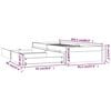 vidaXL Bedframe met lades wit 90x200 cm