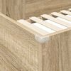 vidaXL Loft Bedframe met Bureau met opslag Sonoma Eiken 98.5 x 200 cm