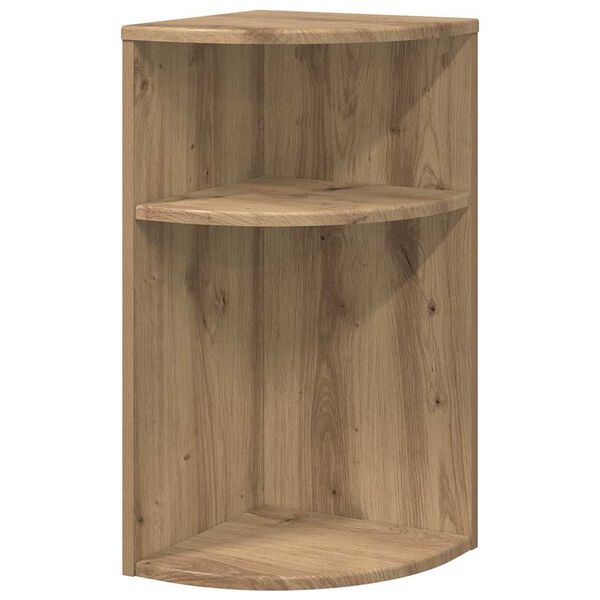 vidaXL Bijzettafel Artisan Eiken 29,6 x 29,6 x 60 cm Bewerkt hout