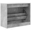 vidaXL Schoenenkast 80x34x63 cm bewerkt hout betongrijs