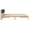 vidaXL Bedframe Bruin en donkergrijs 160 x 200 cm Massief grenenhout