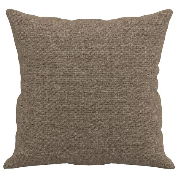 vidaXL Sierkussens 2 st 40x40 cm stof taupe