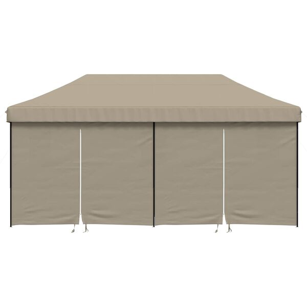 vidaXL Partytent Taupe 292 x 580 x 315 cm Oxford Stof