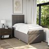 vidaXL Boxspring met matras stof taupe 90x190 cm